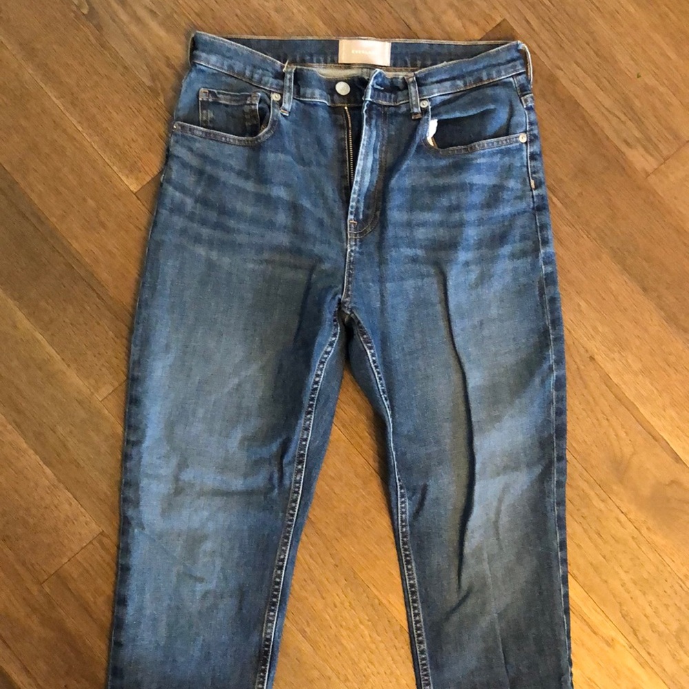 Everlane high waist straight jeans